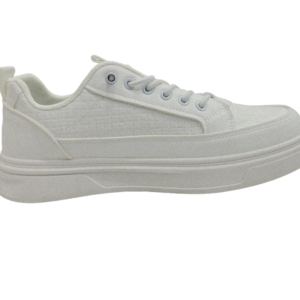 Classic White Lace-Up Sneaker