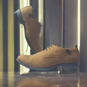 Brown Suede Derby Dress Shoes