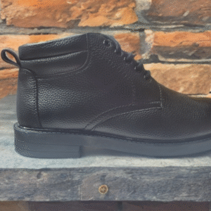 Black Leather Ankle Boots