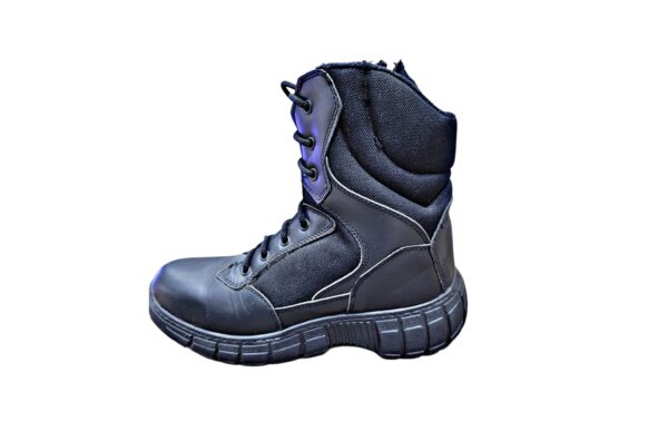 Military-style boot-Leather